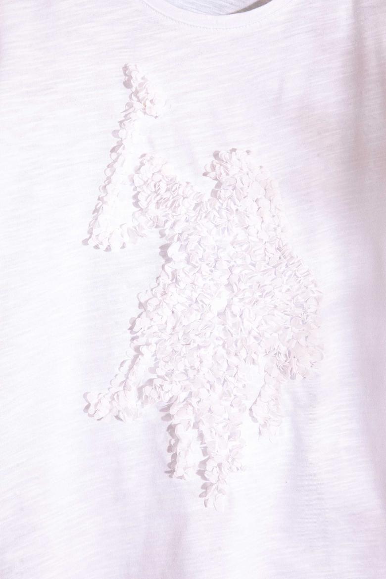 Kız Çocuk Beyaz Tişört - 50202575001