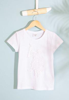 Kız Çocuk Beyaz Tişört - 50202575001