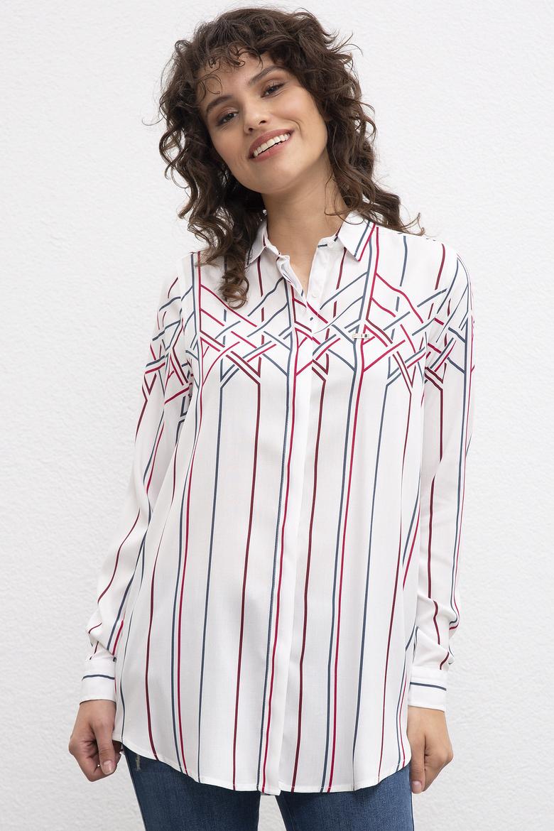 Kadın Beyaz Gömlek