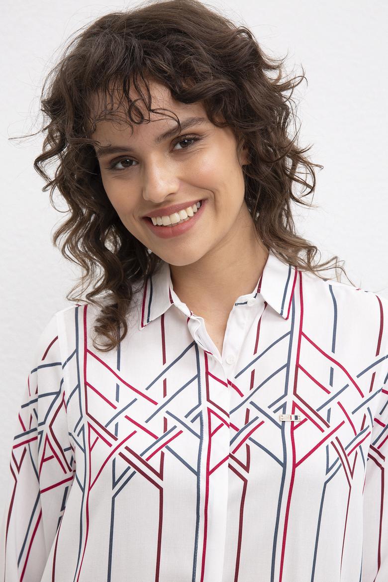 Kadın Beyaz Gömlek - 50207186011