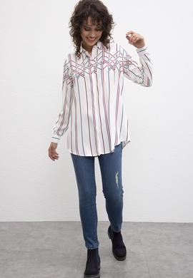 Kadın Beyaz Gömlek - 50207186011