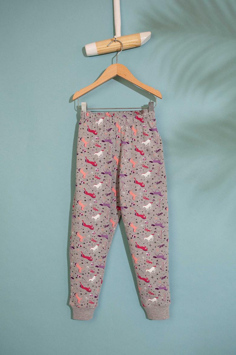 Kız Çocuk Gri Pijama Takımı - 50223185007