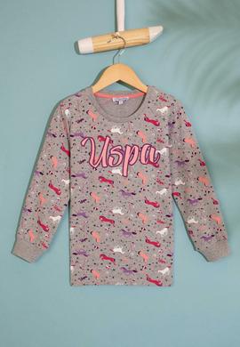 Kız Çocuk Gri Pijama Takımı - 50223185007