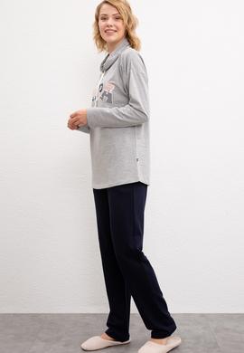 Kadın Gri Pijama - 50223314003