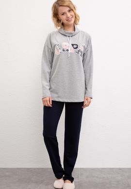 Kadın Gri Pijama - 50223314003