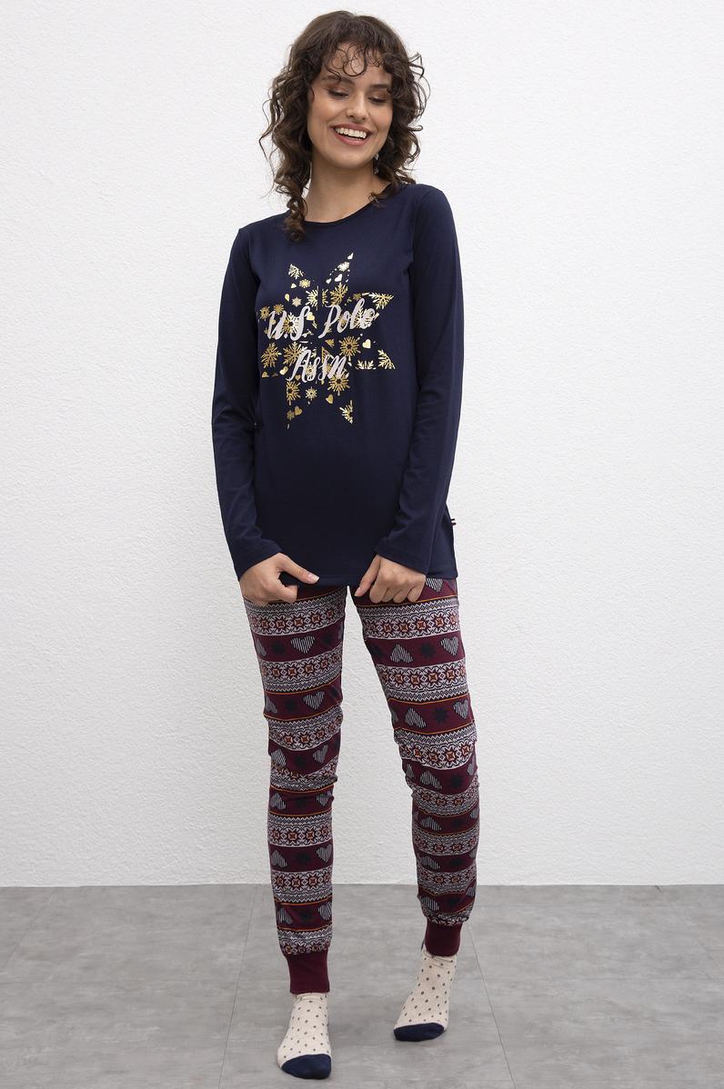 Kadın Lacivert Pijama Takımı