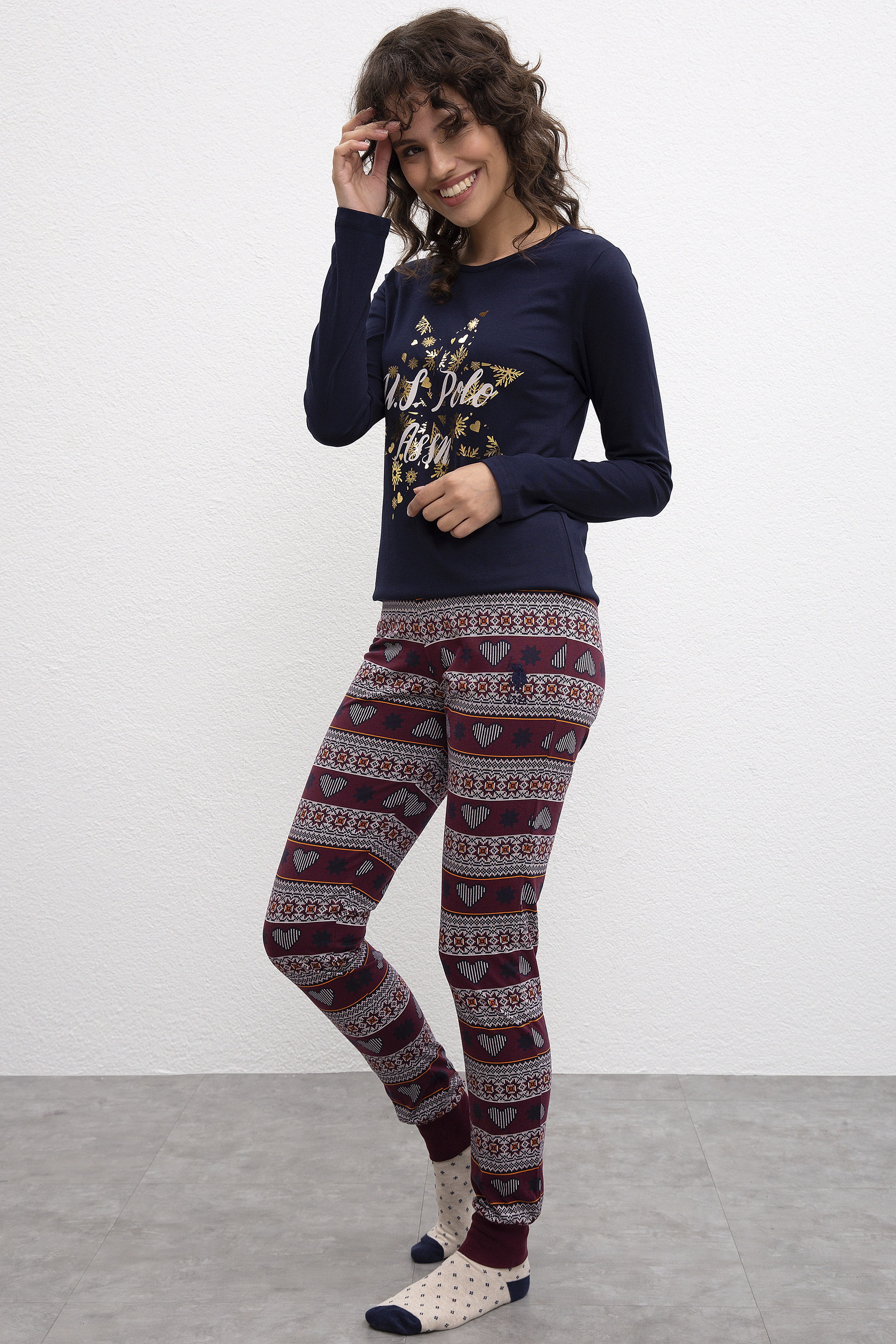 Kadın Lacivert Pijama Takımı - Image 2