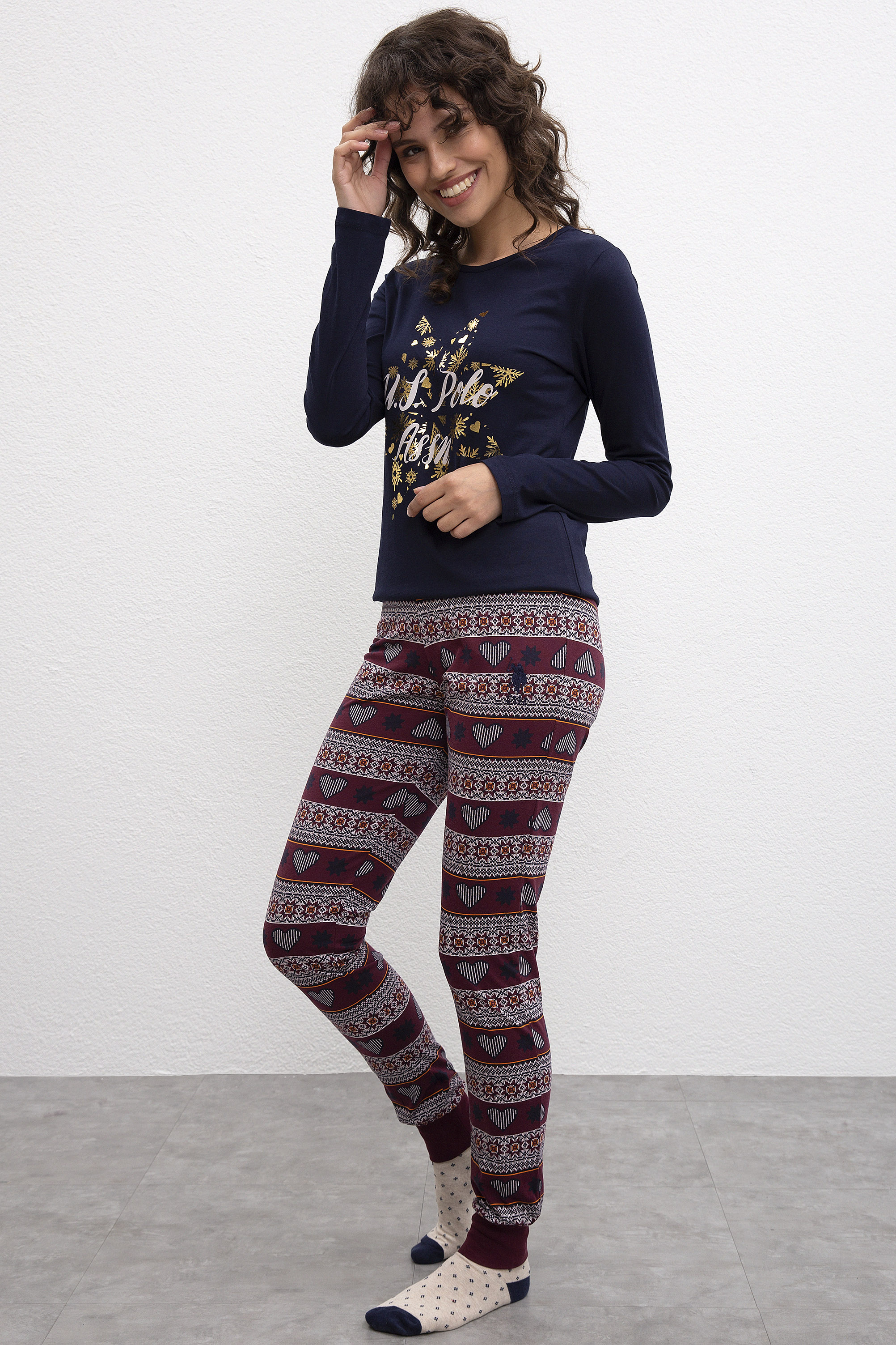 Kadın Lacivert Pijama Takımı