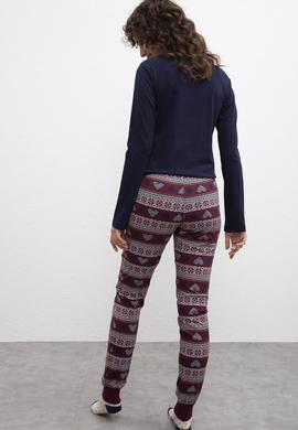 Kadın Lacivert Pijama Takımı - 50223303008