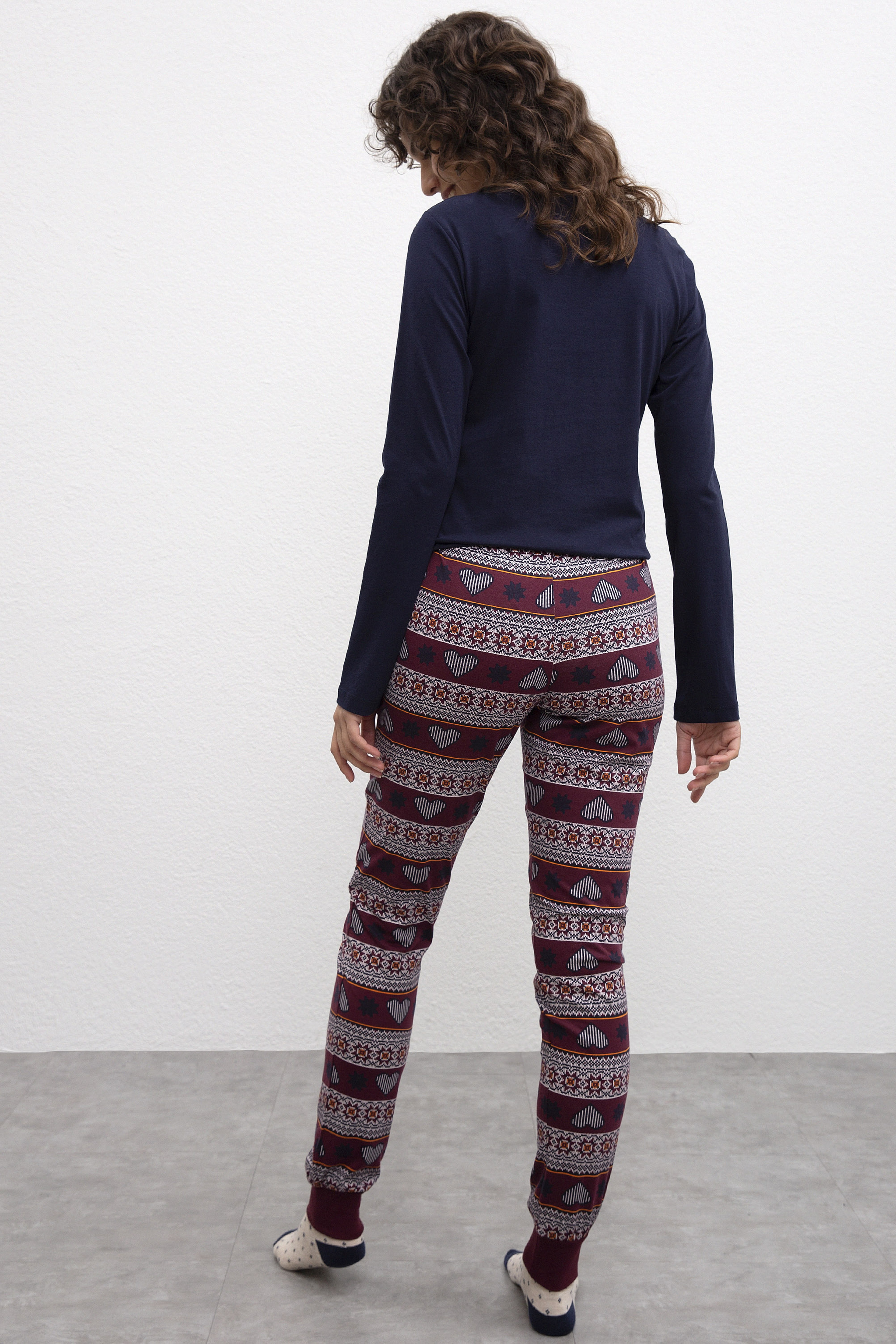 Kadın Lacivert Pijama Takımı - Image 3