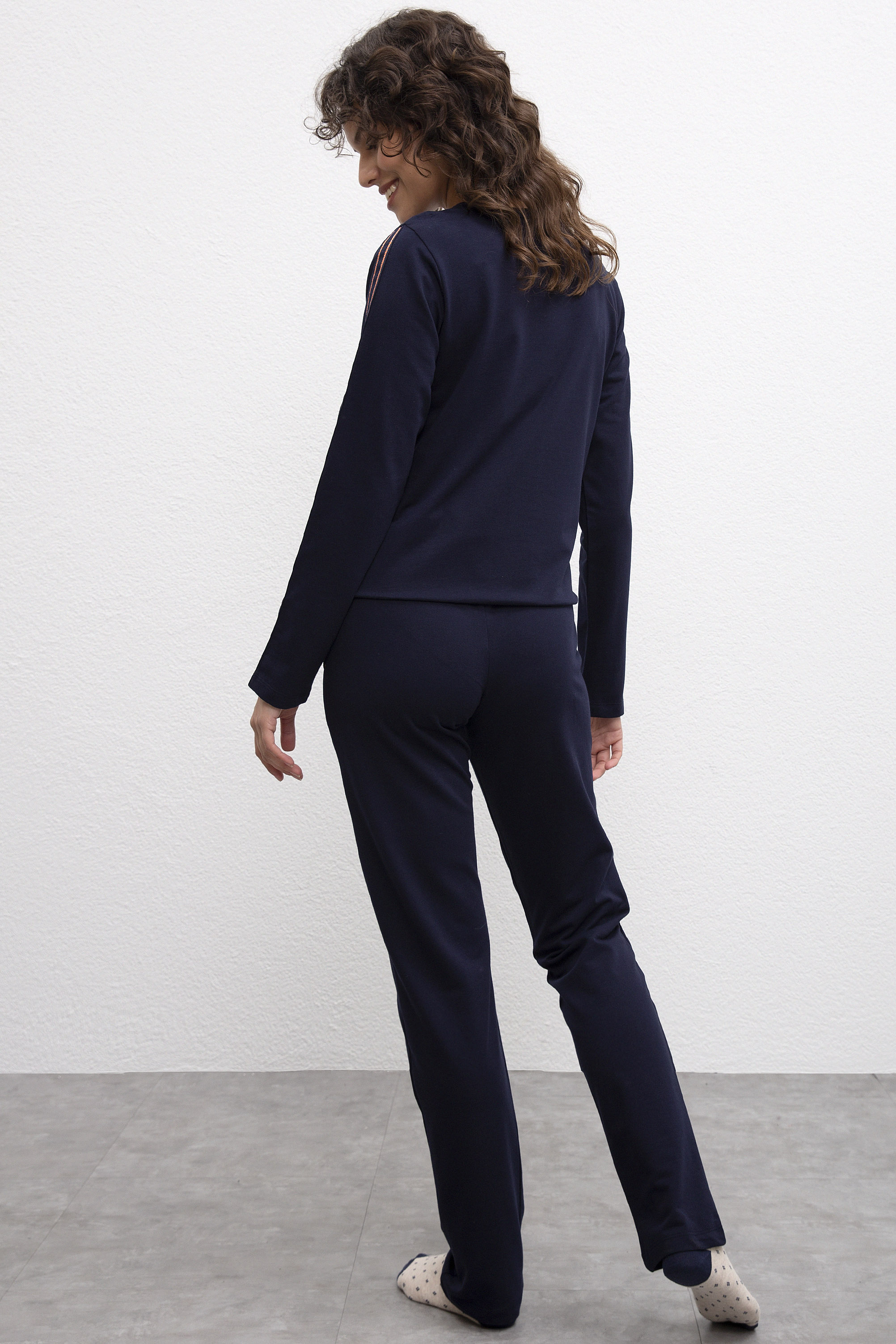 Kadın Lacivert Pijama - Image 3