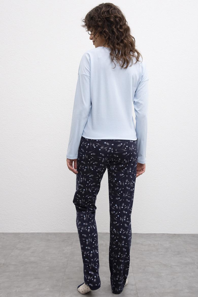 Kadın Mavi Pijama Takımı - 50223312009