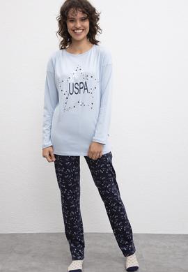 Kadın Mavi Pijama Takımı - 50223312009