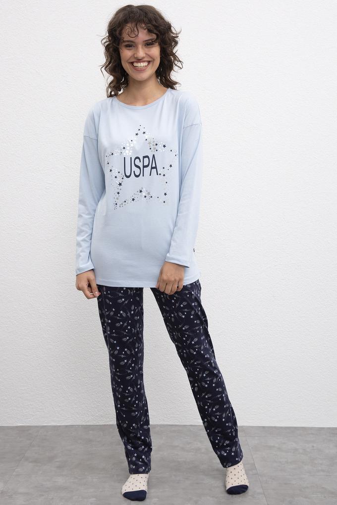 Kadın Mavi Pijama Takımı