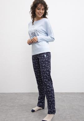 Kadın Mavi Pijama Takımı - 50223312009