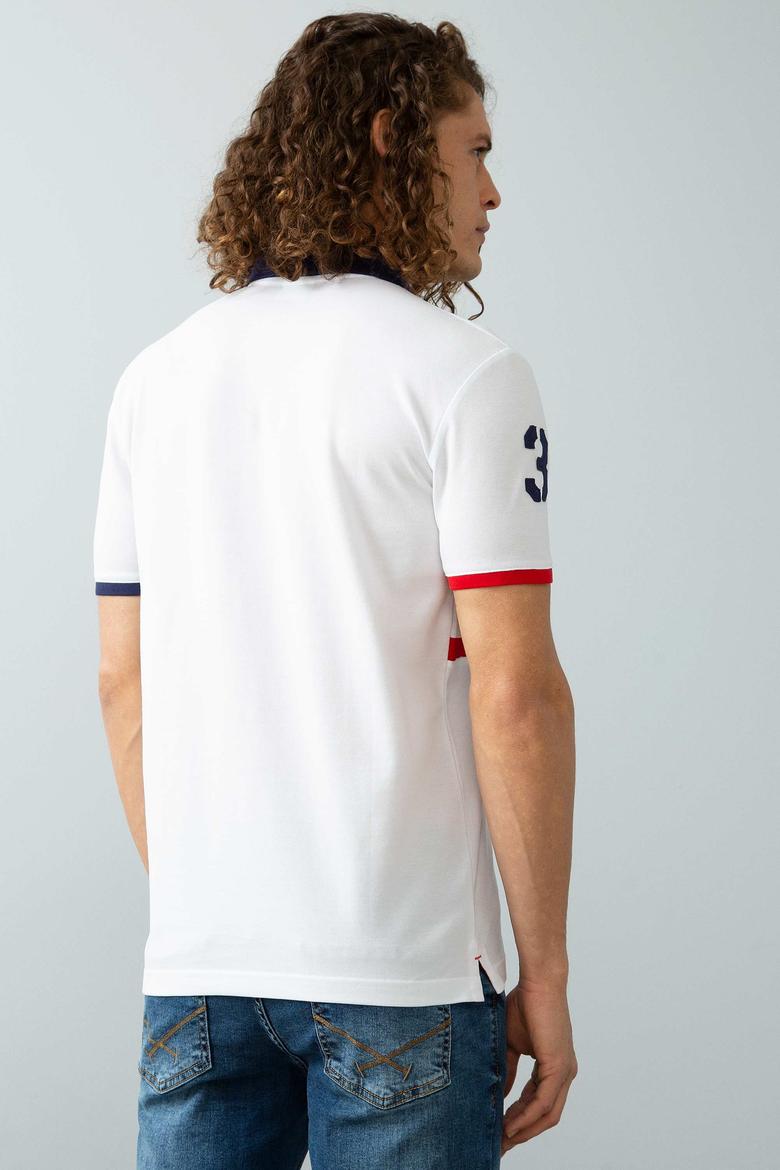 Erkek Beyaz Polo Yaka T-Shirt - 50199779003