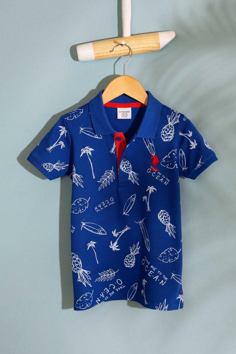 Erkek Çocuk Mavi Tişört