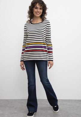 Kadın Beyaz Kazak - 50205565018