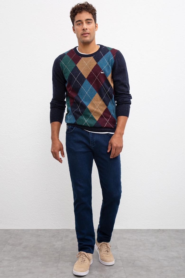 Erkek Lacivert Kazak - 50213779001