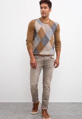 Erkek Camel Melanj Kazak - 50213779021