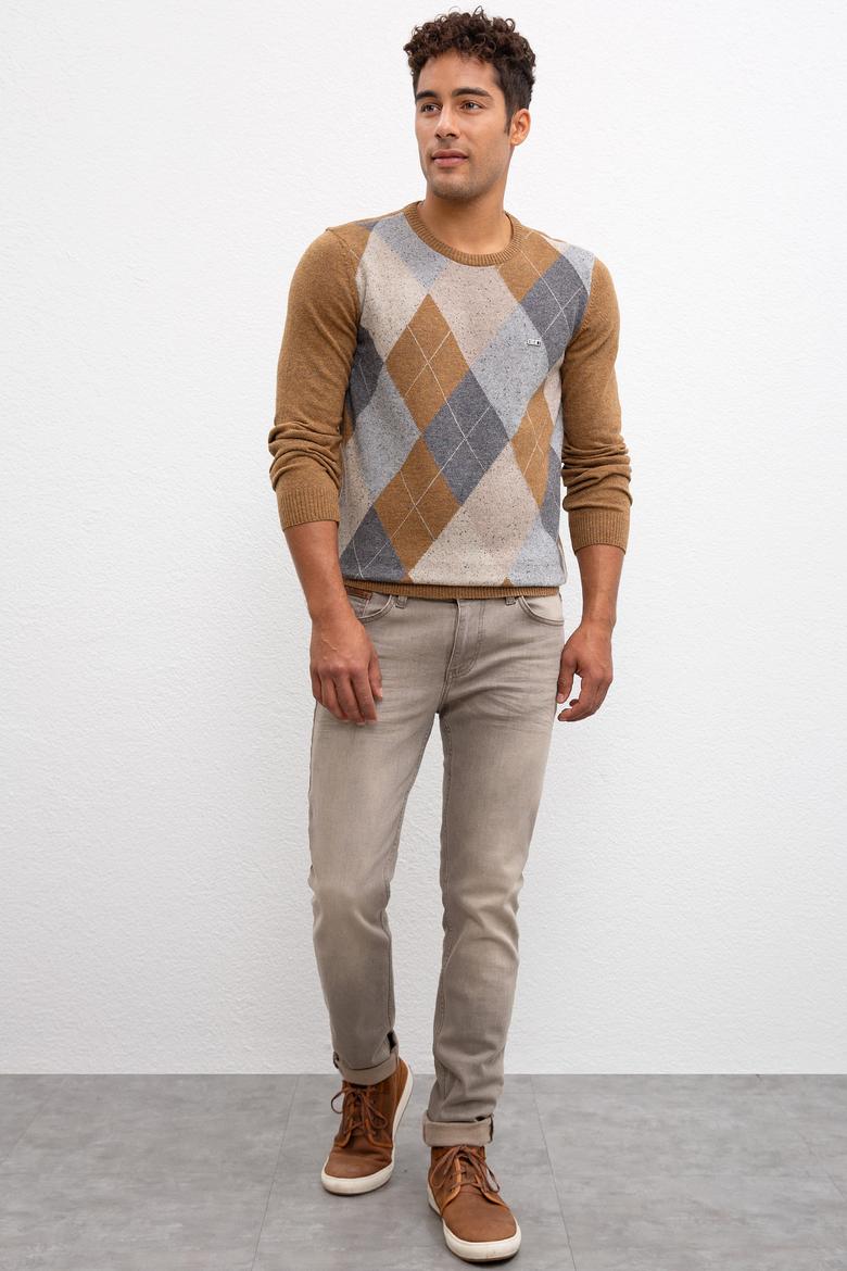 Erkek Camel Melanj Kazak - 50213779021