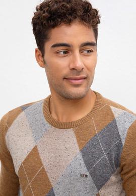 Erkek Camel Melanj Kazak - 50213779021