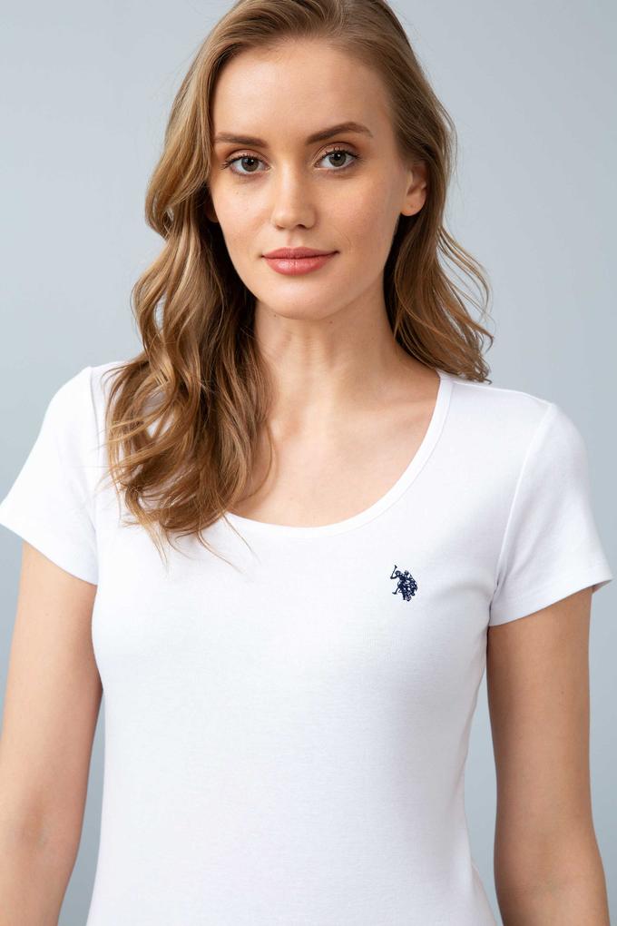 Kadın Beyaz Basic Tişört