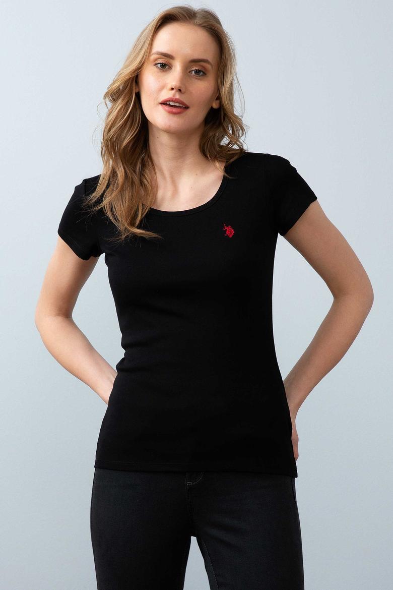 Kadın Siyah Basic Tişört