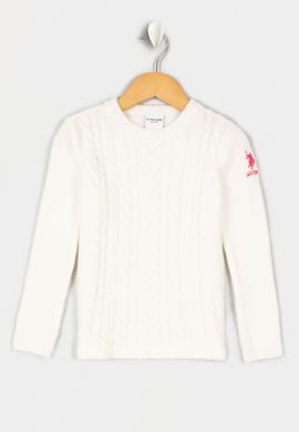 Kız Çocuk Beyaz Kazak - 50206079021