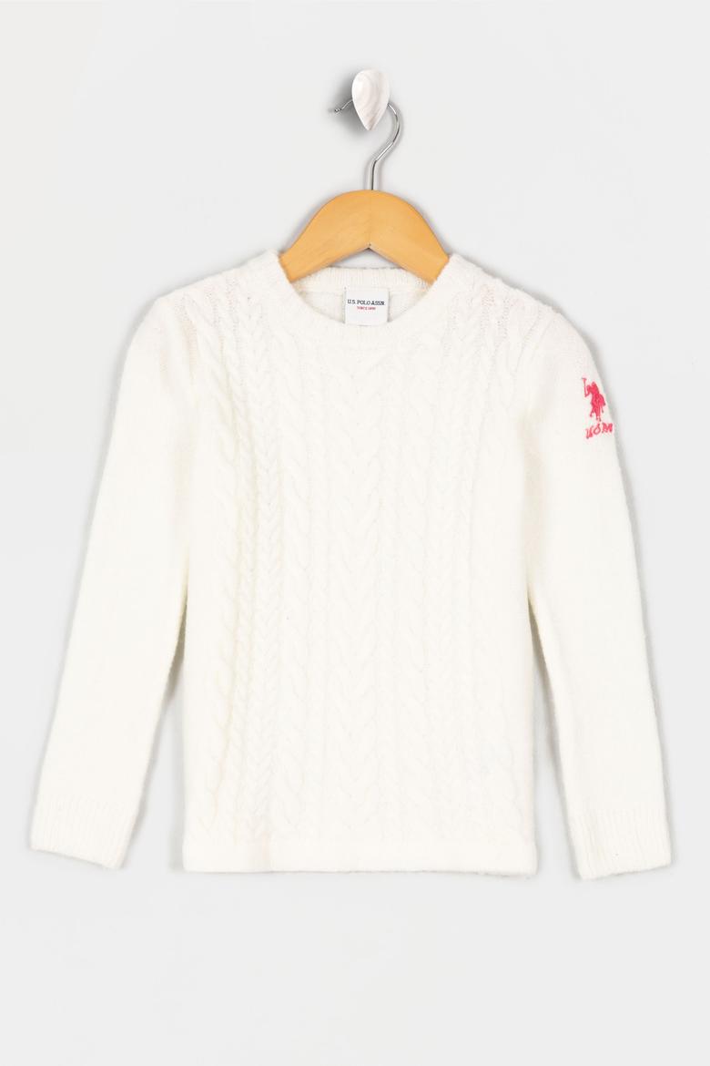 Kız Çocuk Beyaz Kazak