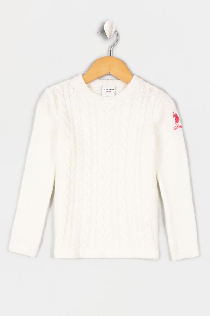 Kız Çocuk Beyaz Kazak