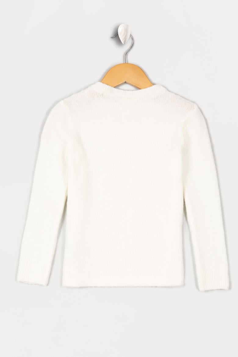 Kız Çocuk Beyaz Kazak - 50206079021