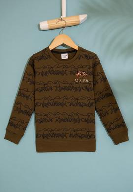 Çocuk Haki Sweatshirt - 50207379003