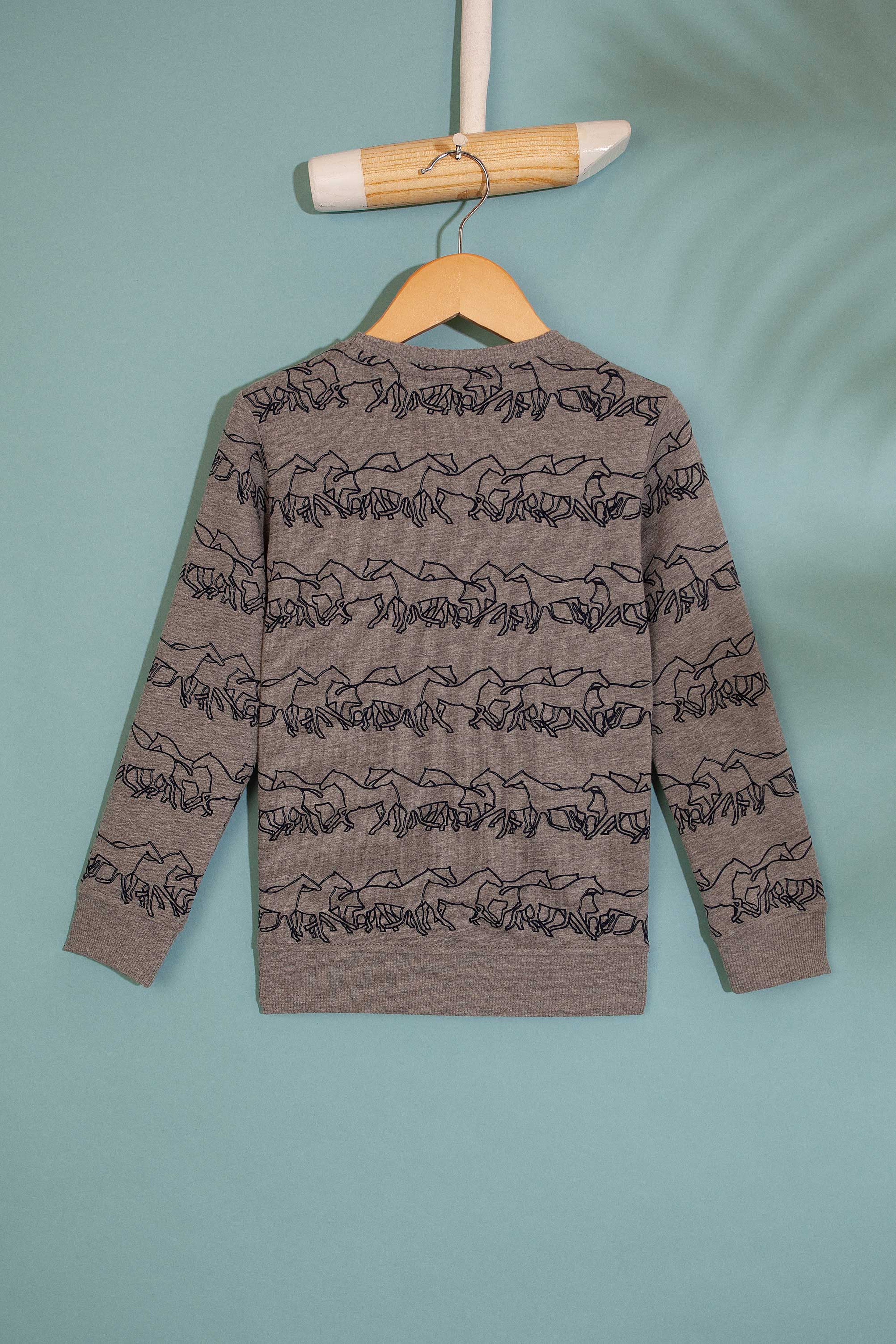 Çocuk Gri Sweatshirt - Image 2