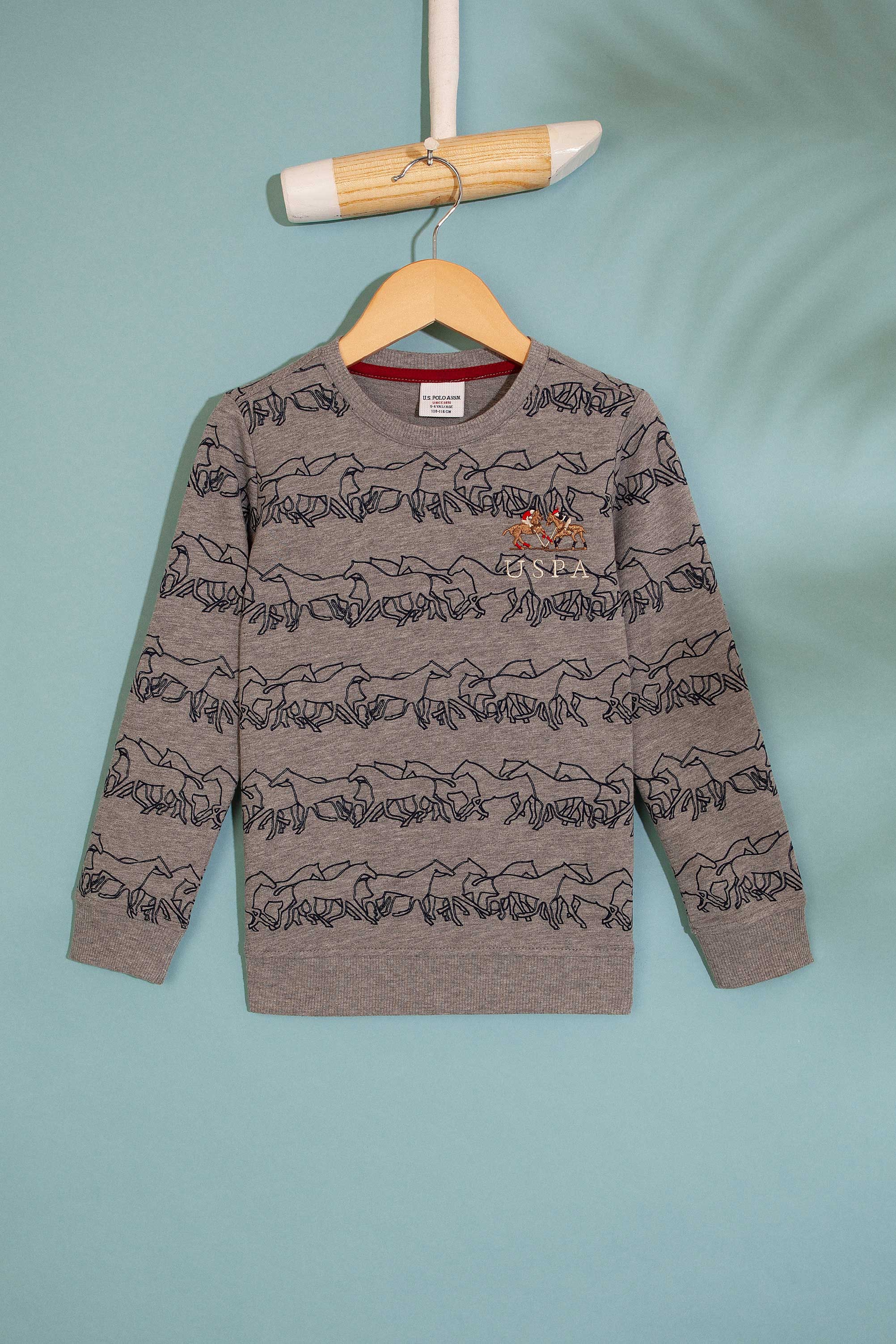 Çocuk Gri Sweatshirt