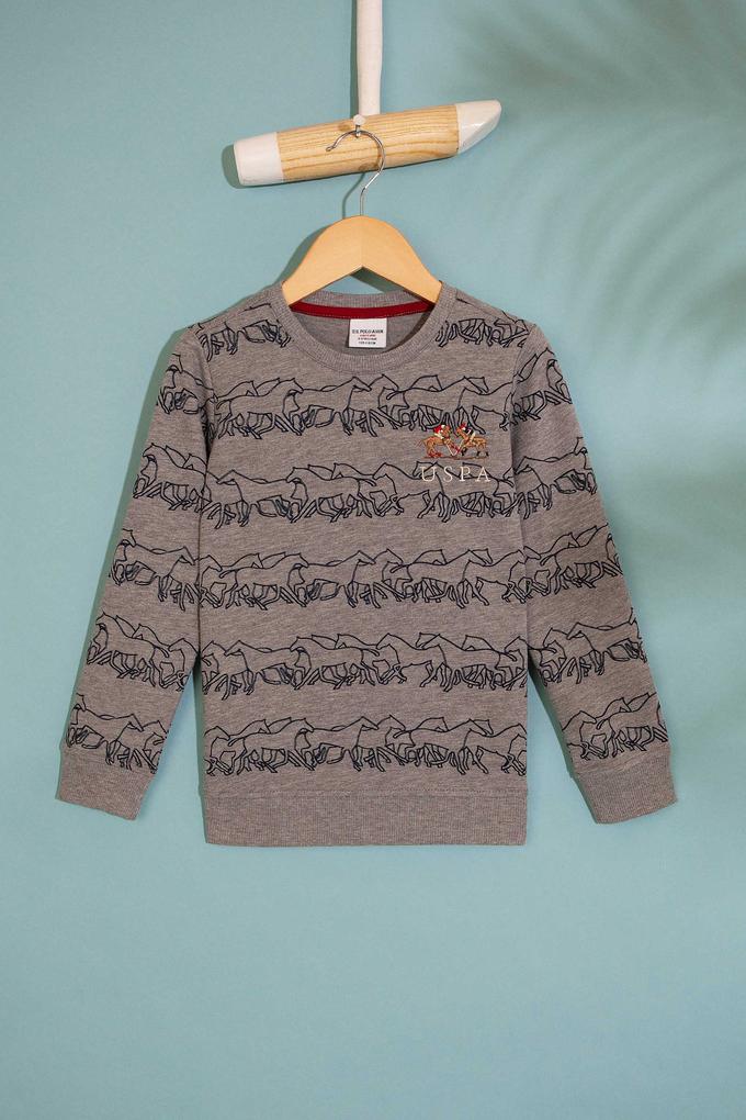 Çocuk Gri Sweatshirt