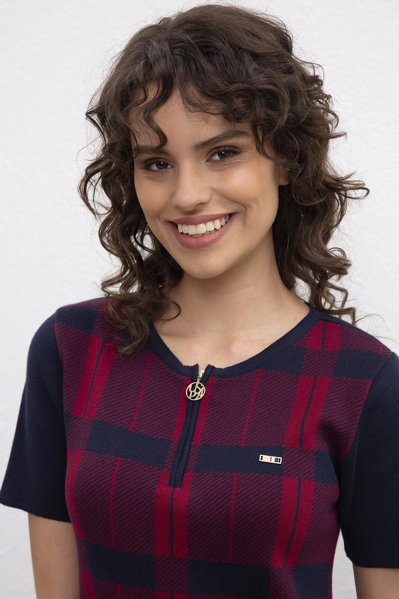 Kadın Lacivert Triko Elbise - 50213222005