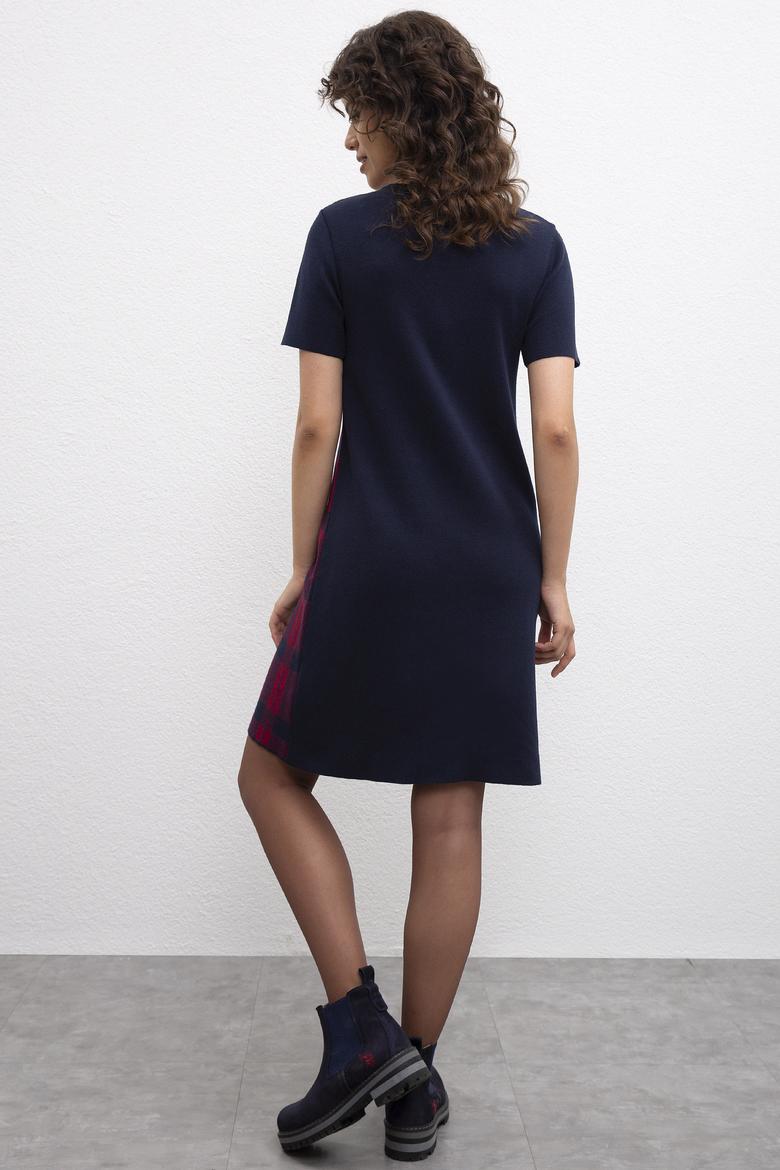 Kadın Lacivert Triko Elbise - 50213222005