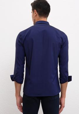 Erkek Lacivert Gömlek Uzunkol Basic - 50233224022