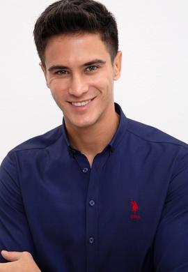 Erkek Lacivert Gömlek Uzunkol Basic - 50233224022