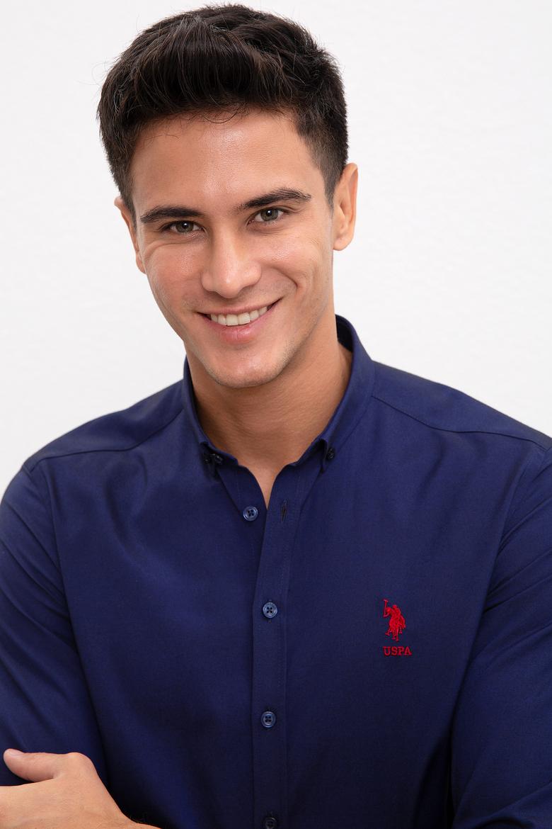 Erkek Lacivert Gömlek Uzunkol Basic - 50233224022