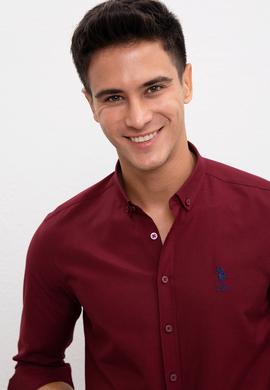 Erkek Kırmızı Gömlek Uzunkol Basic - 50218547041