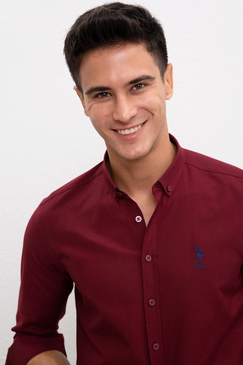 Erkek Kırmızı Gömlek Uzunkol Basic - 50218547041