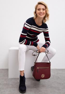 Kadın Bordo Çanta - 50223946003