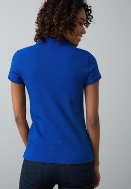 Kadın Saks Basic Tişört - 50189962024