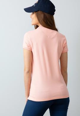 Kadın Pembe Polo Yaka T-Shirt - 50198886113