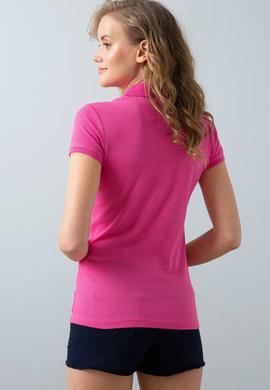 Kadın Pembe Polo Yaka T-Shirt - 50198886233