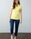 Kadın Sarı Basic Polo Yaka Tişört