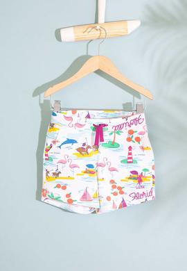 Çocuk Beyaz Örme Şort - 50202552002