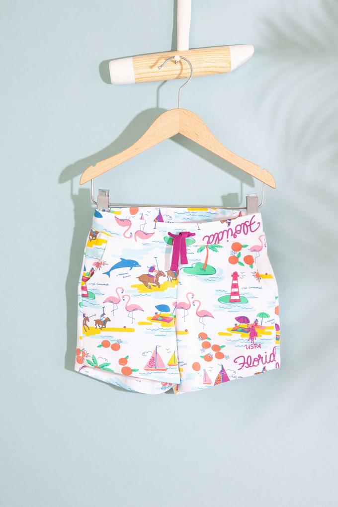 Çocuk Beyaz Örme Şort